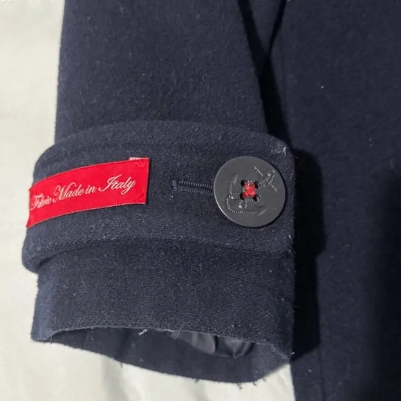 XL Tommy Hilfiger Navy Pea Coat - Picture 7 of 13